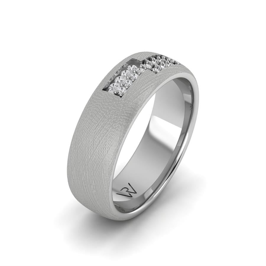 Alliances avec pierres femme Light Or Blanc