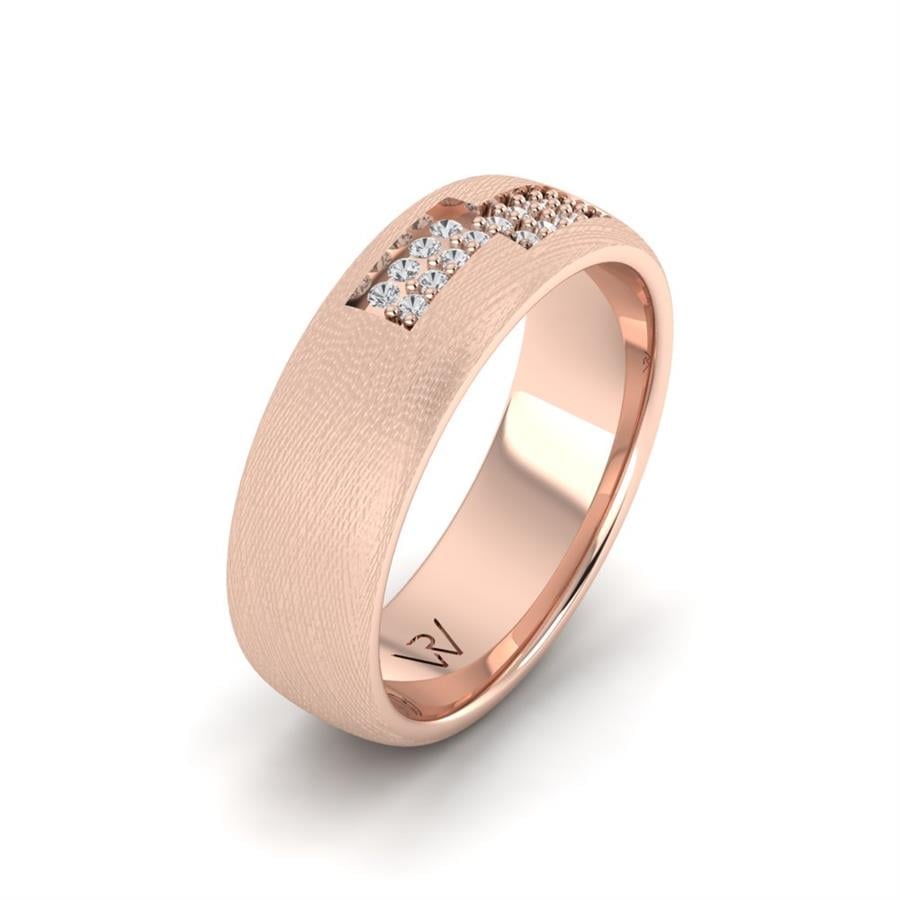 Alliances avec pierres femme Light Or Rose