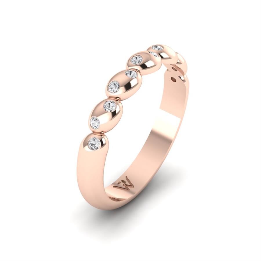 Alliances Avec Pierres Femme Lovestruck Or Rose