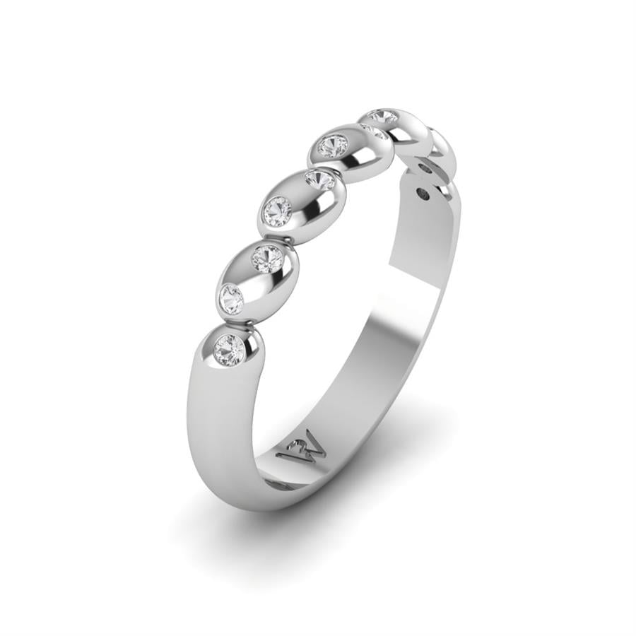 Alliances Avec Pierres Femme Lovestruck Or Blanc