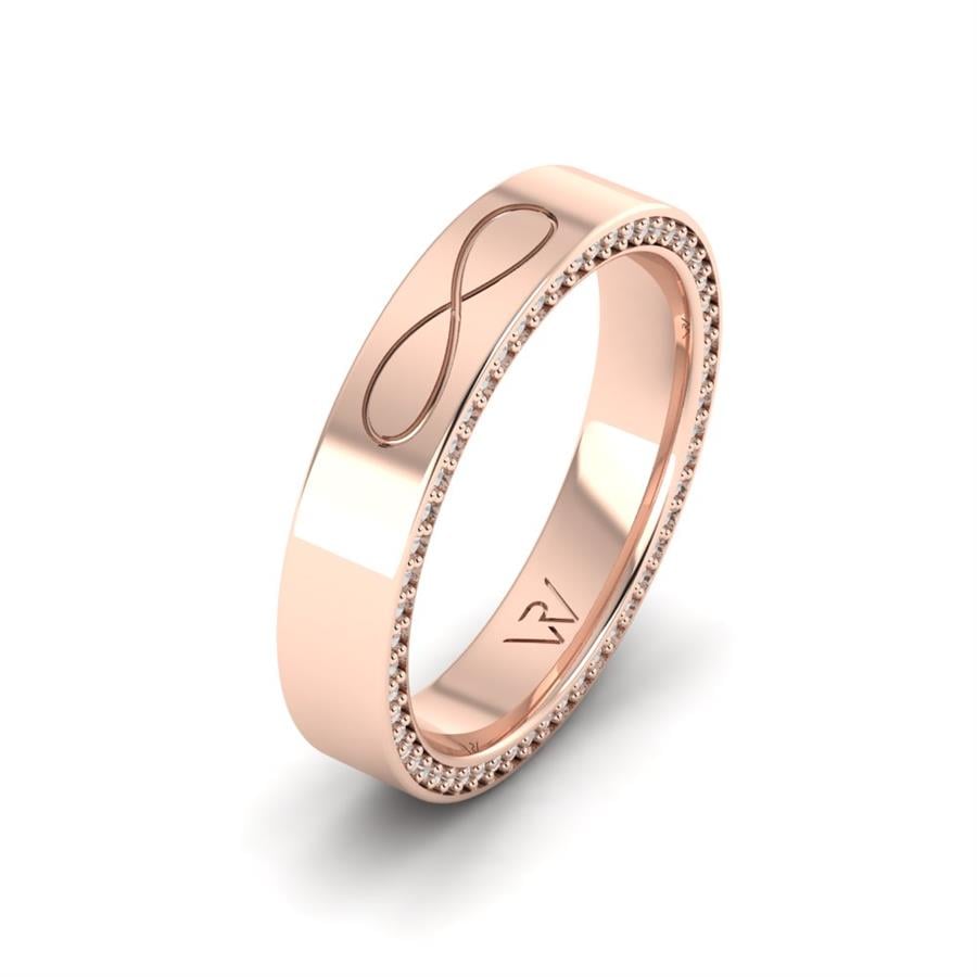 Alliances avec pierres femme Noble Paradise Or Rose