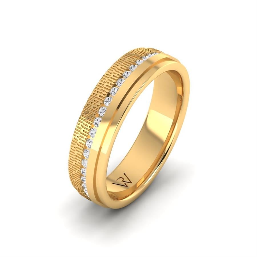 Alliances avec pierres femme Tendresse Or Jaune