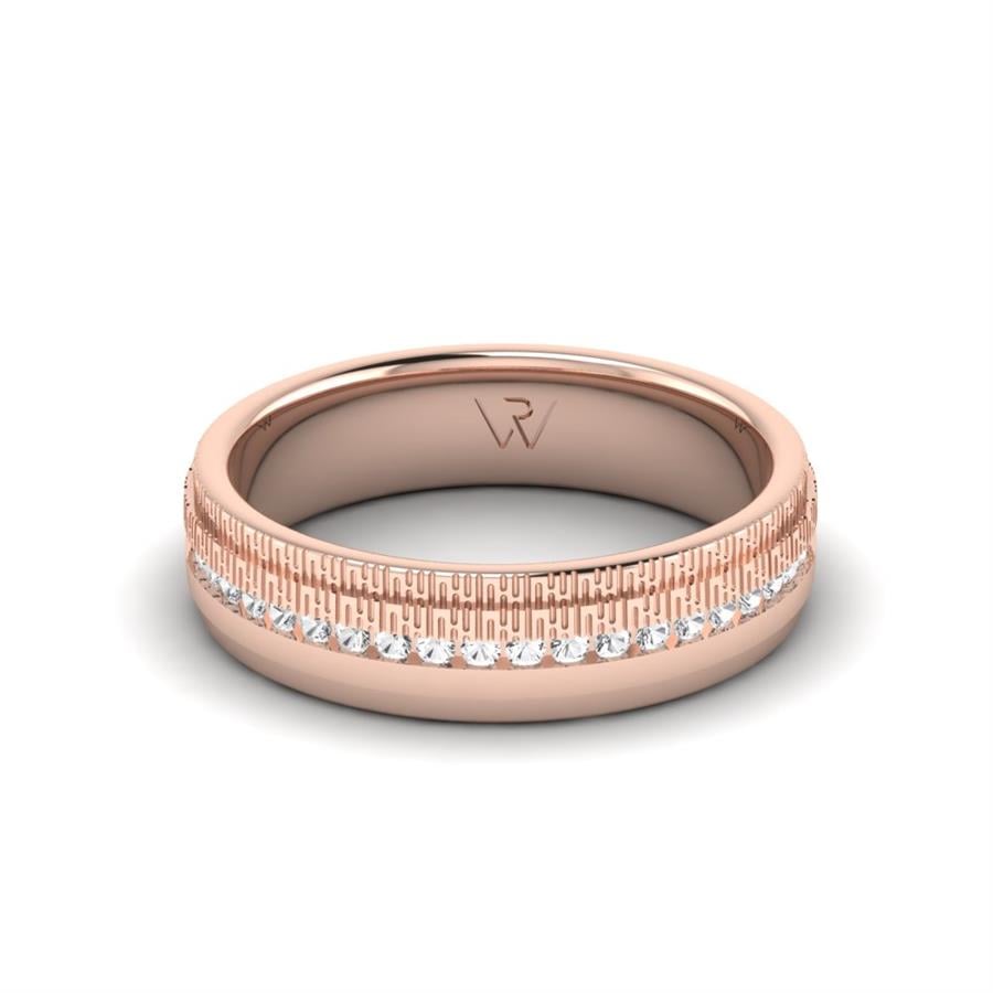 Alliances avec pierres femme Tendresse Or Rose