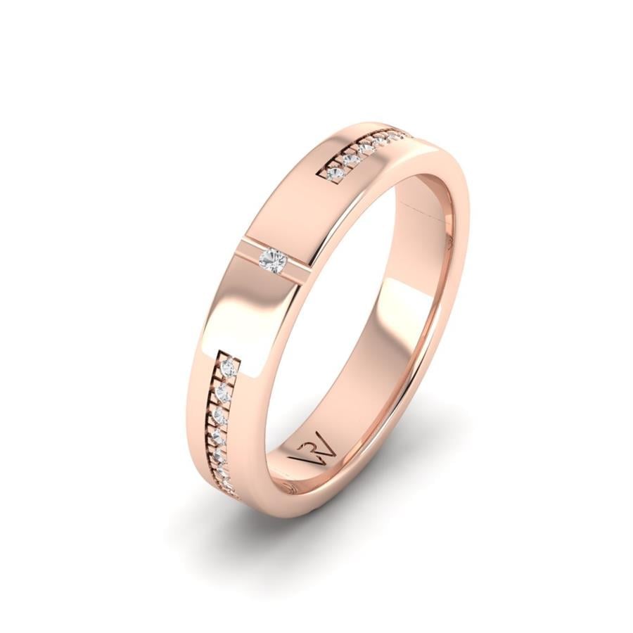 Alliances classiques Alluring Safety Or Rose
