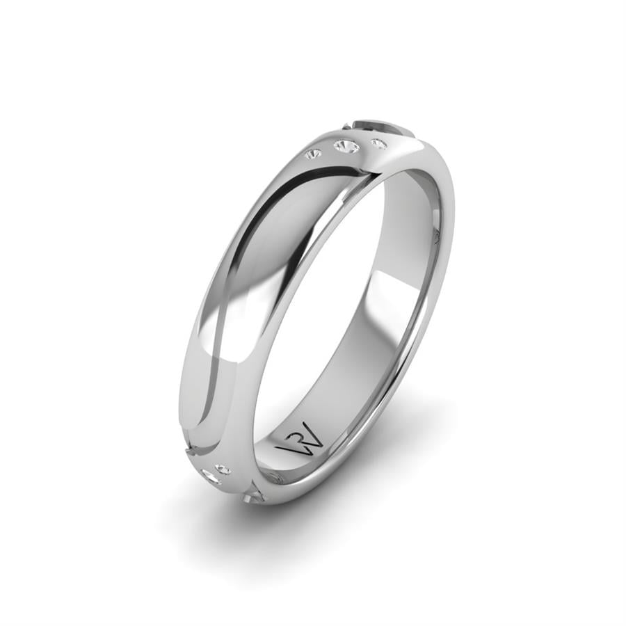 Alliances Classiques Brise Or Blanc