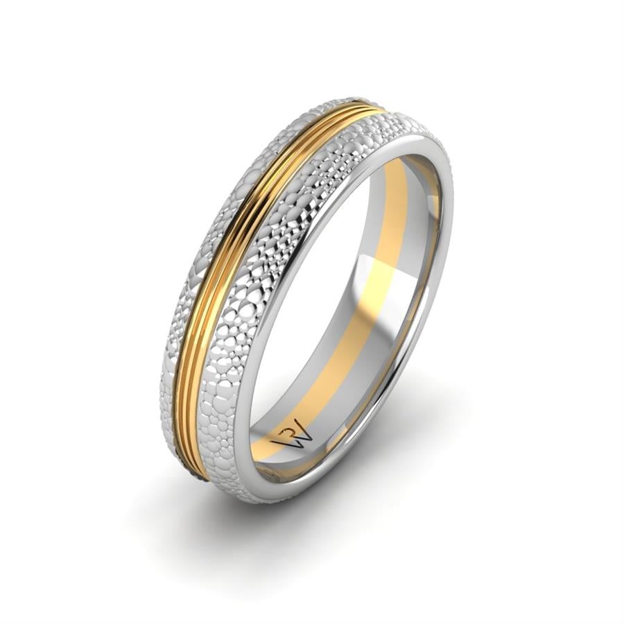 Alliances classiques homme Boa Or Blanc Et Jaune