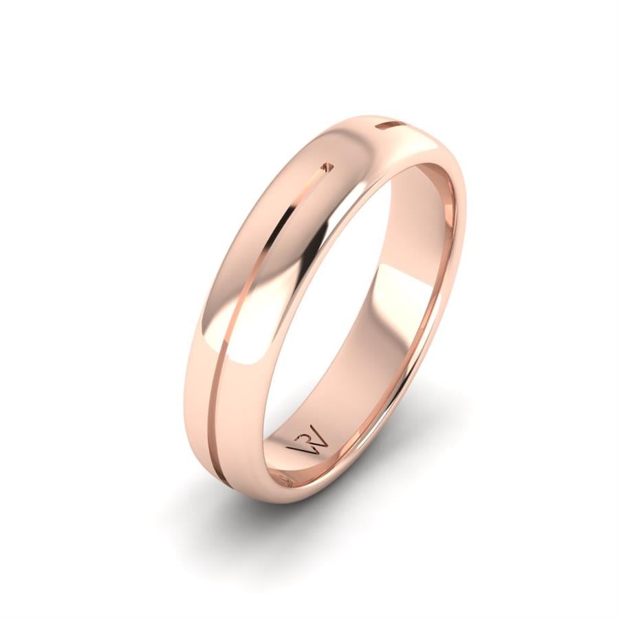 Classic wedding rings for men Glamorous Romance Rose Gold