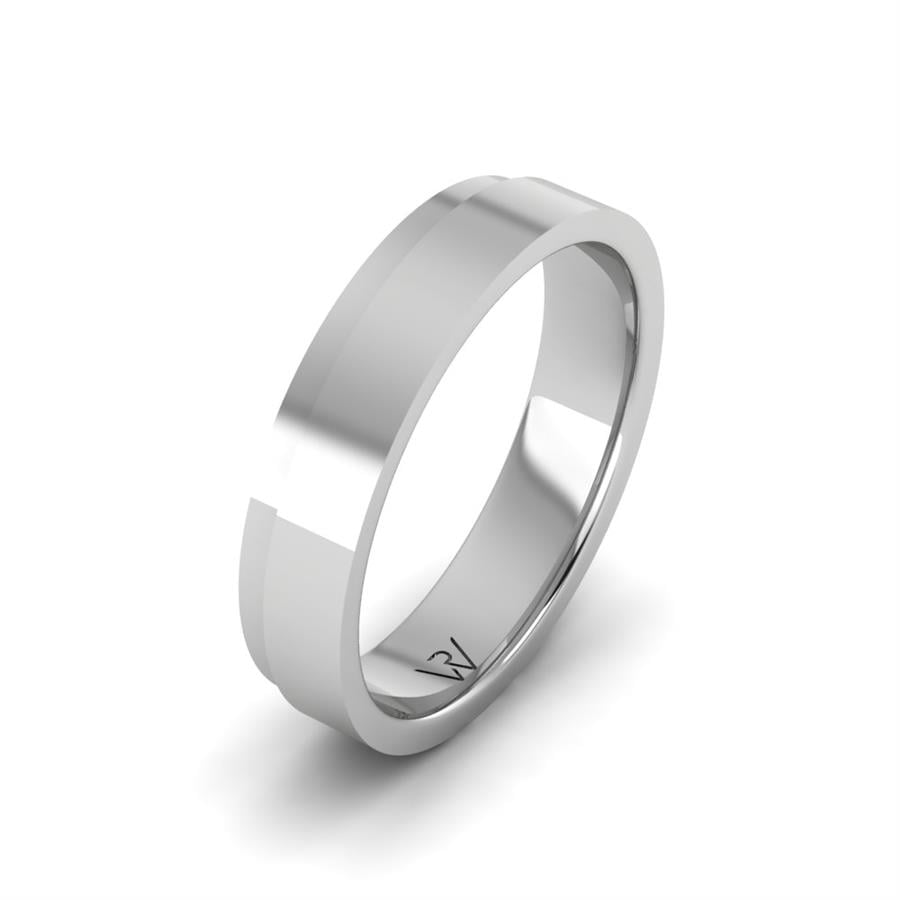Classic wedding rings for men Stirring White Gold