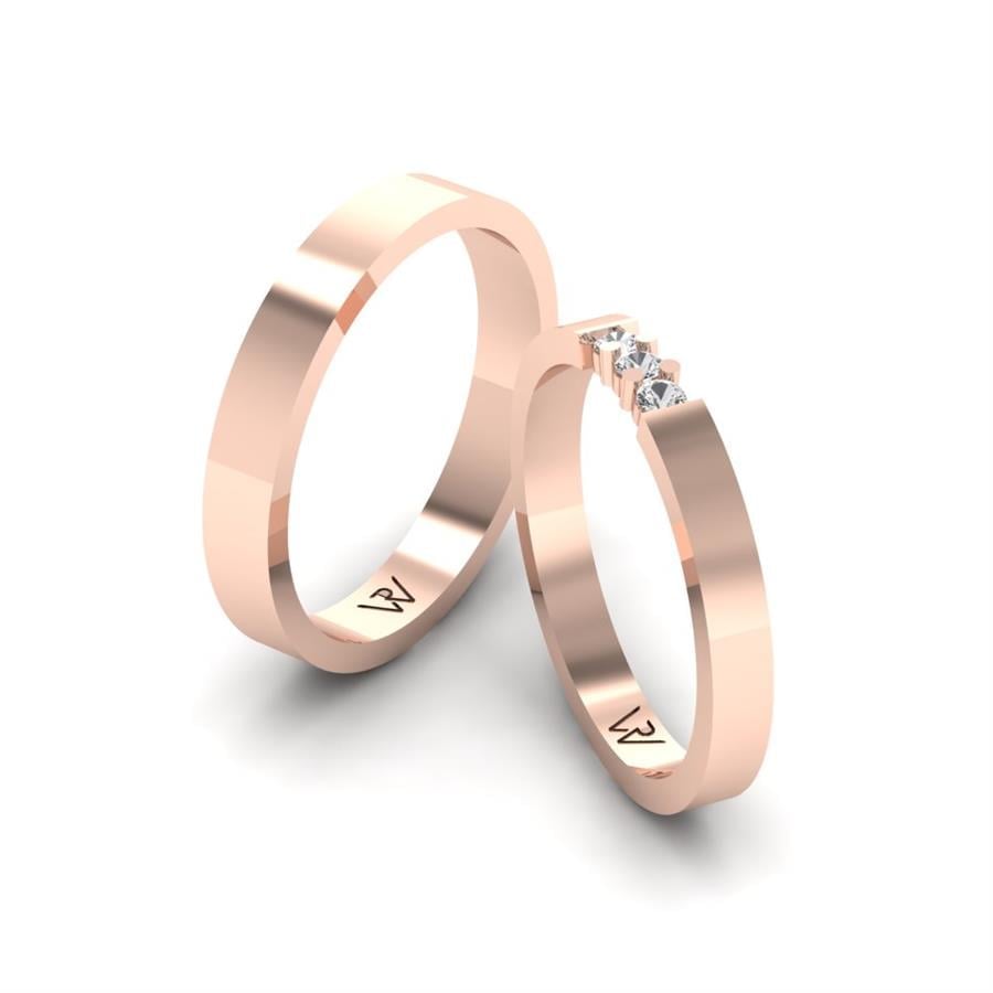 Alliances Classiques Petanzi Or Rose