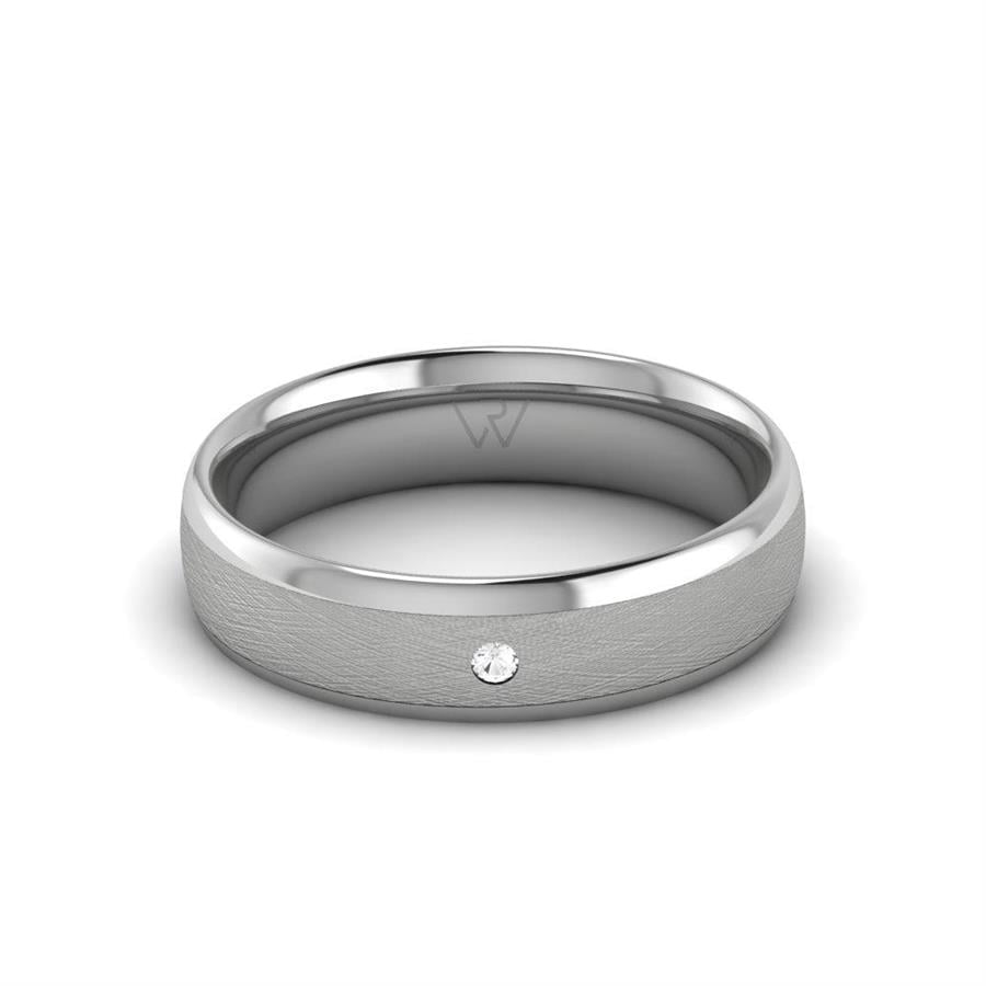 Alliances Couple en Platine Reflare Cristal de Swarovski