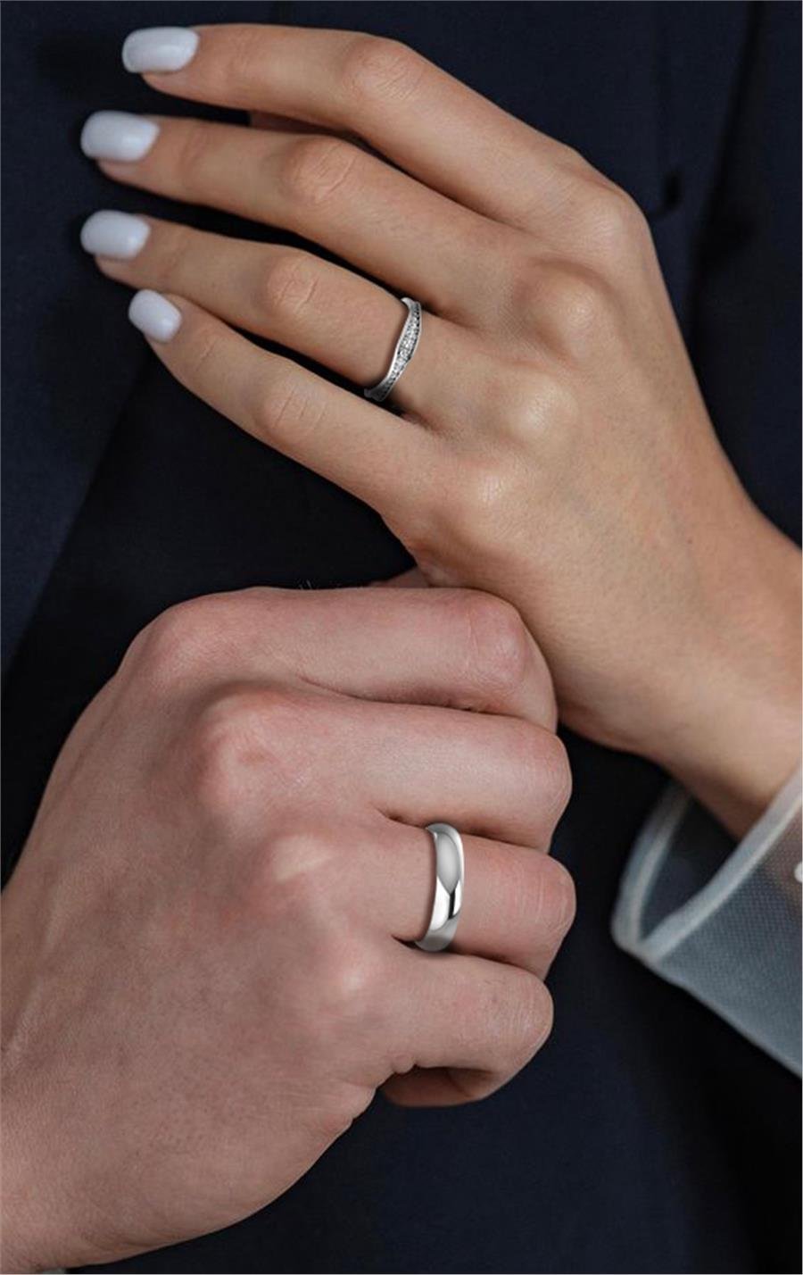 Alliances En Argent Femme Devotedly Argent