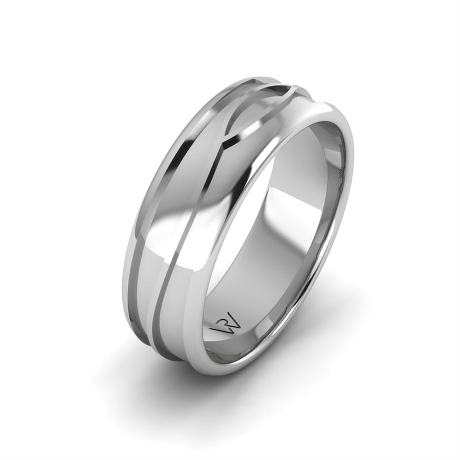 Men's silver wedding rings Darkstars Silver