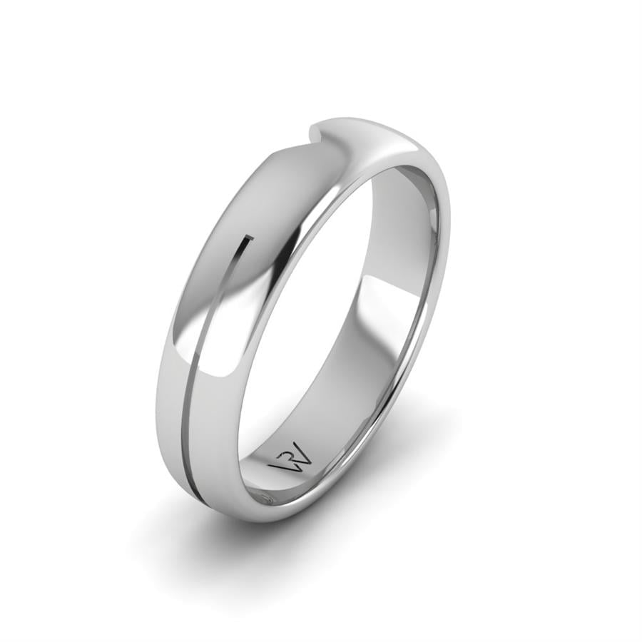 Alliances en argent homme romantic Image Argent