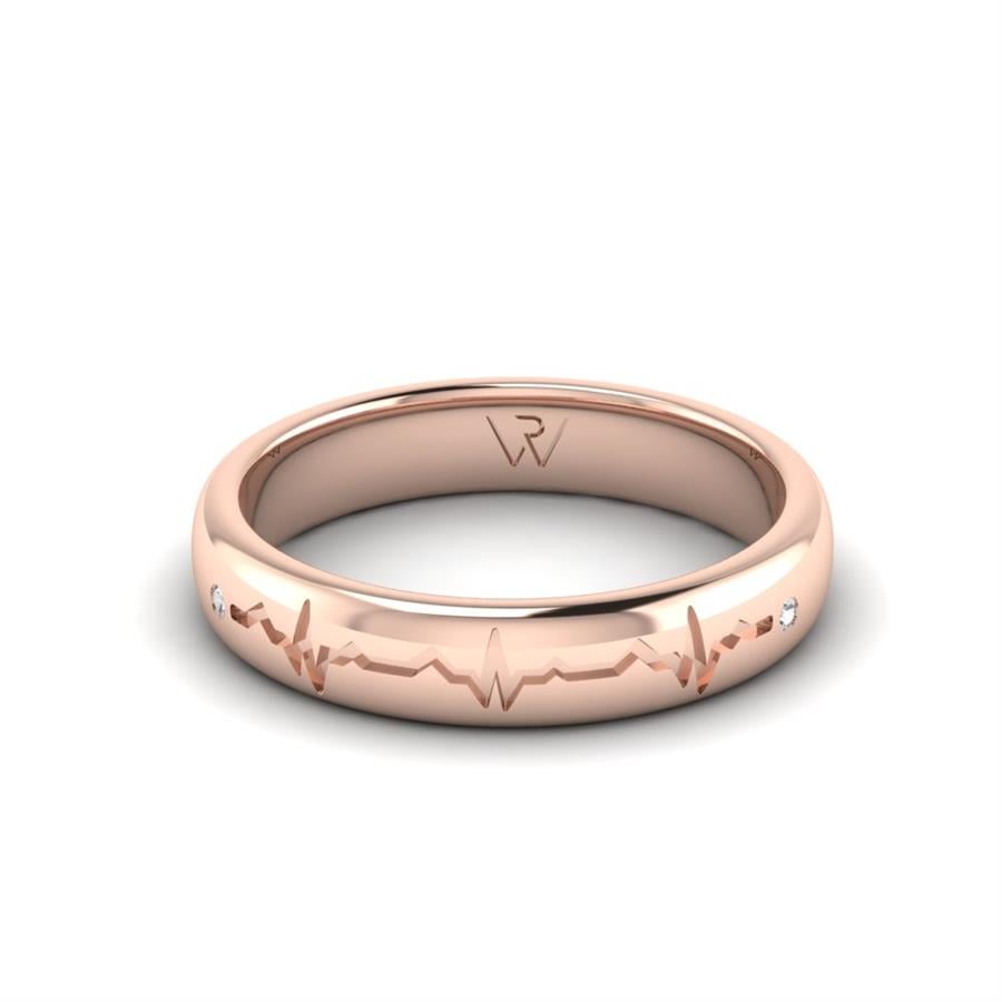 Alliances Modernes Brillance Or Rose