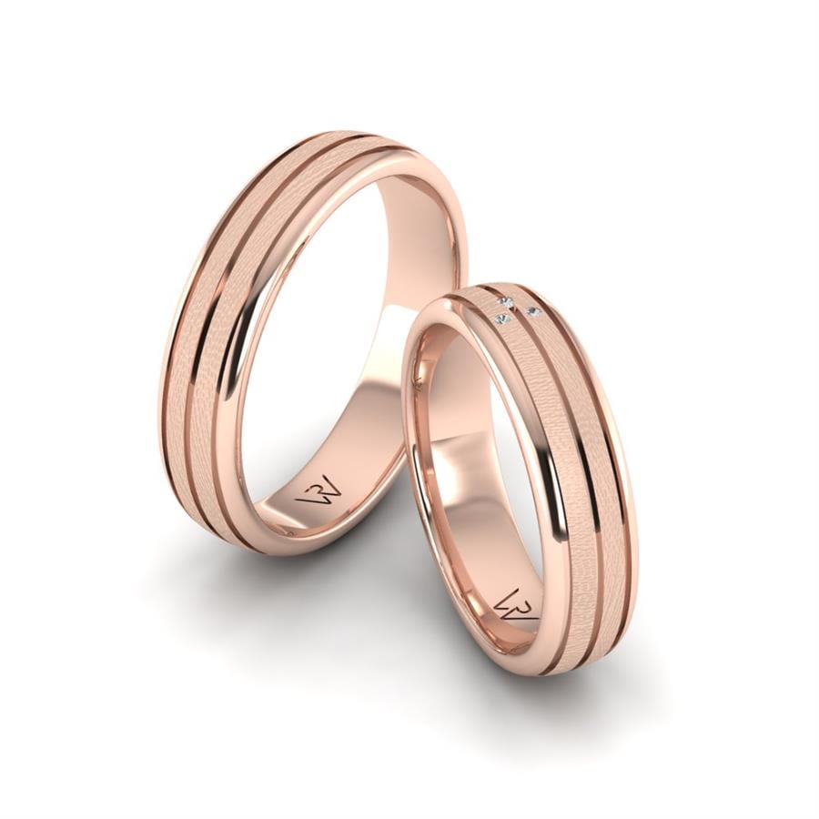 Alliances modernes Celtic Sign Or Rose