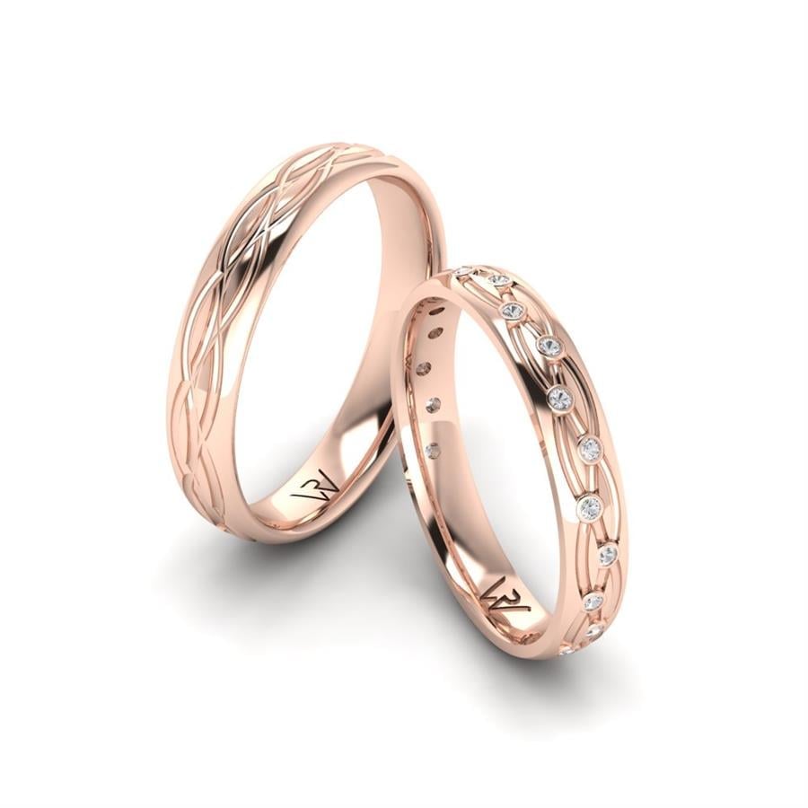 Alliances Modernes Embrace Or Rose