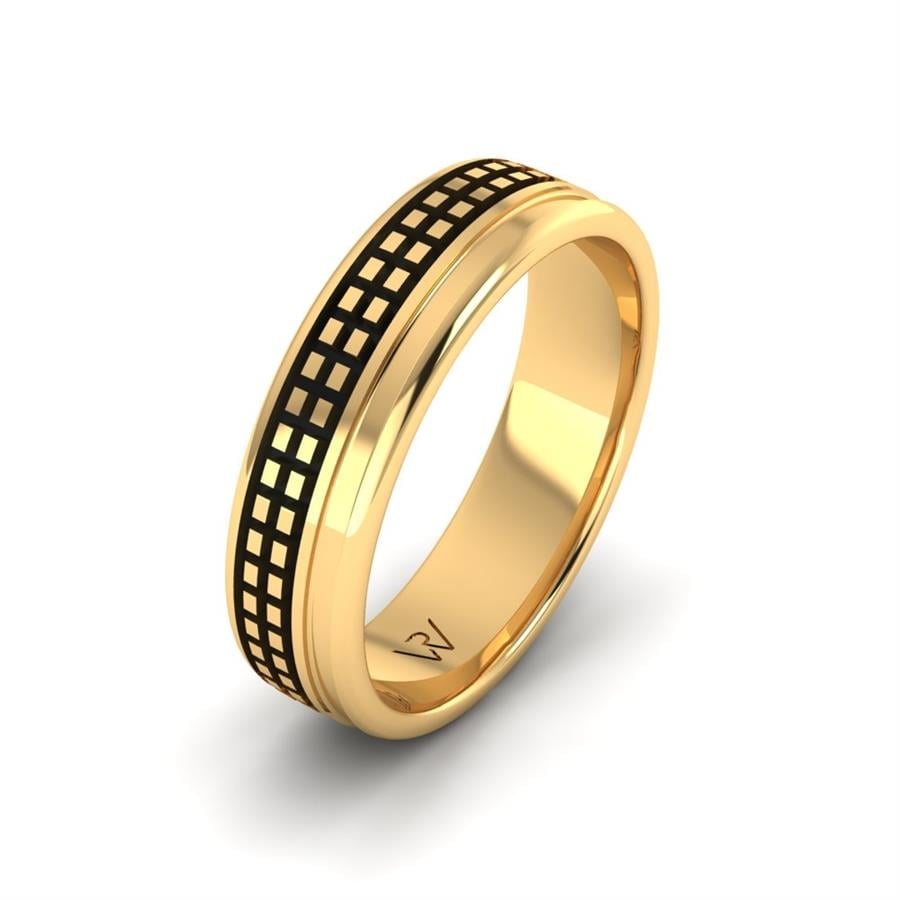 Alliances modernes homme Amazing Trust Basic Or Jaune