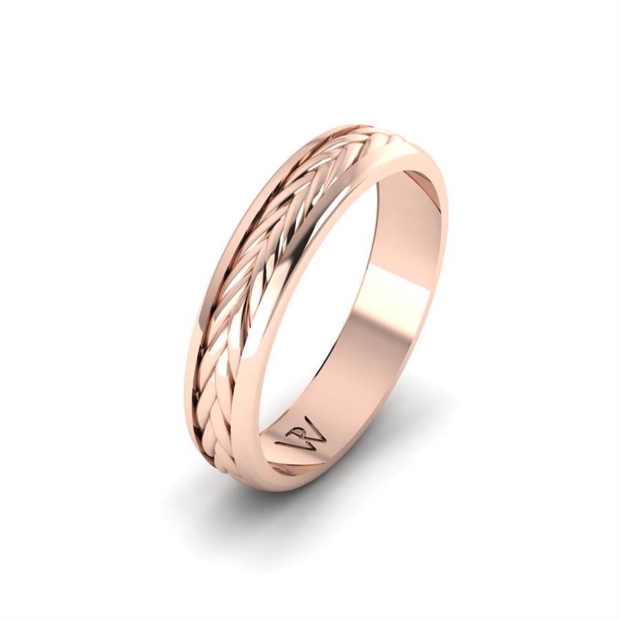 Alliances Modernes Homme Blossmire Or Rose
