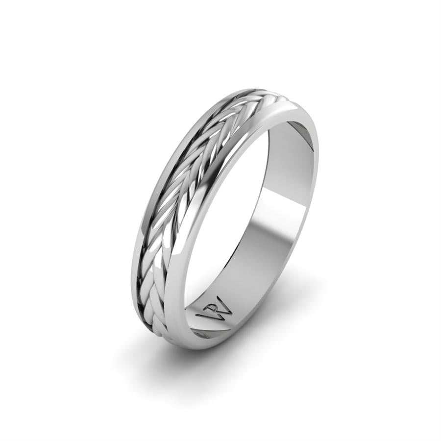 Alliances Modernes Homme Blossmire Or Blanc