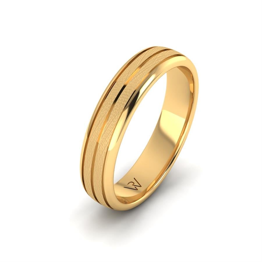 Modern wedding rings for men Celtic Sign Yellow Gold