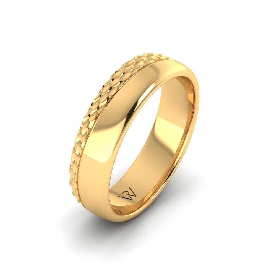 Alliances modernes homme Charming Cloud Or Jaune