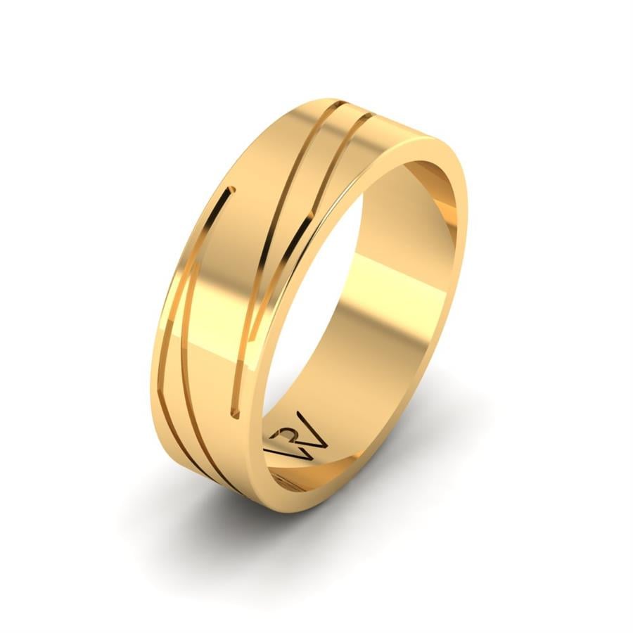 Alliances Modernes Homme Devotion Or Jaune