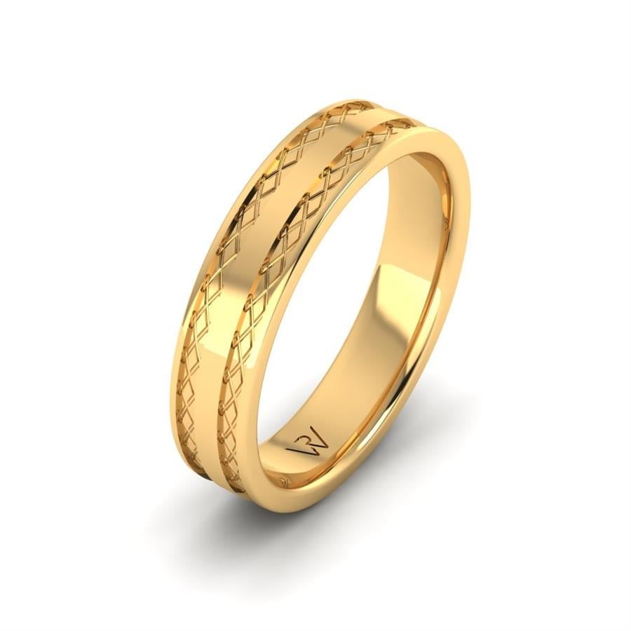 Alliances Modernes Homme Lavindra Or Jaune