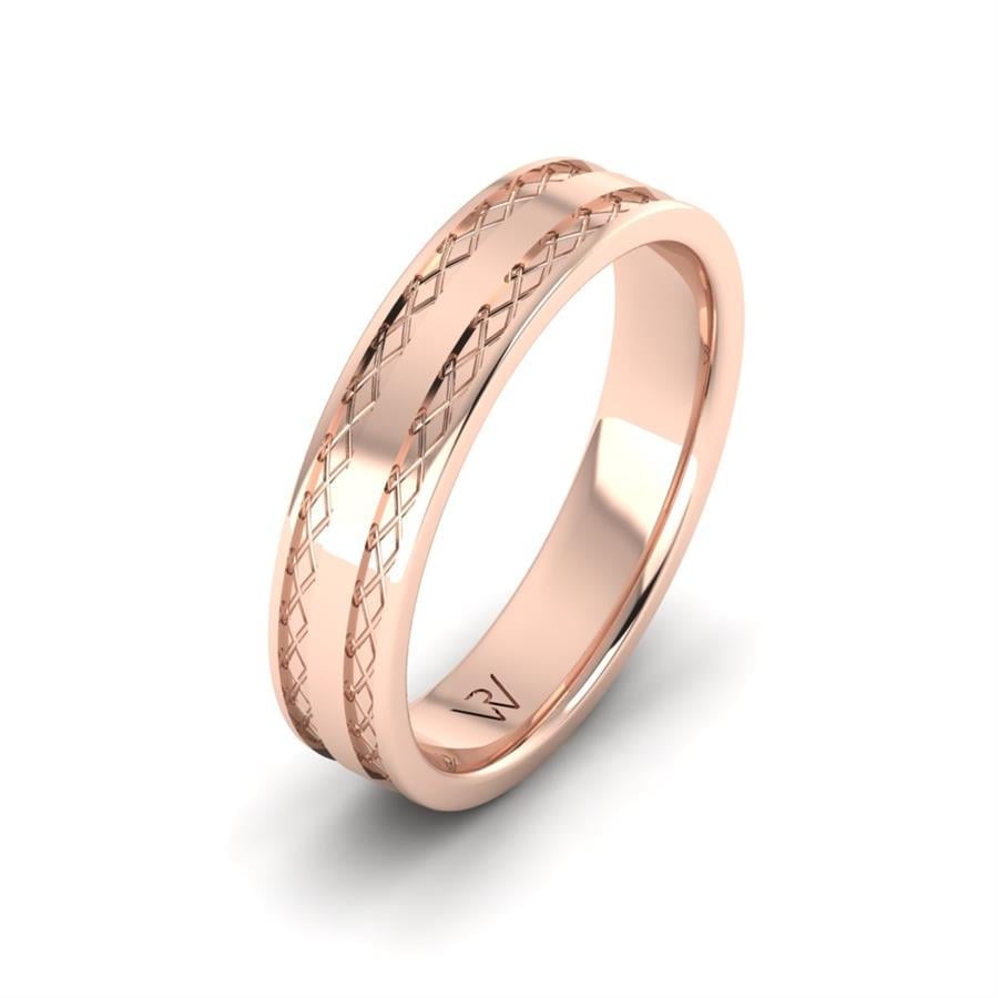 Alliances Modernes Homme Lavindra Or Rose