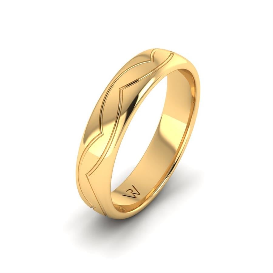 Alliances modernes homme Nanou Or Jaune