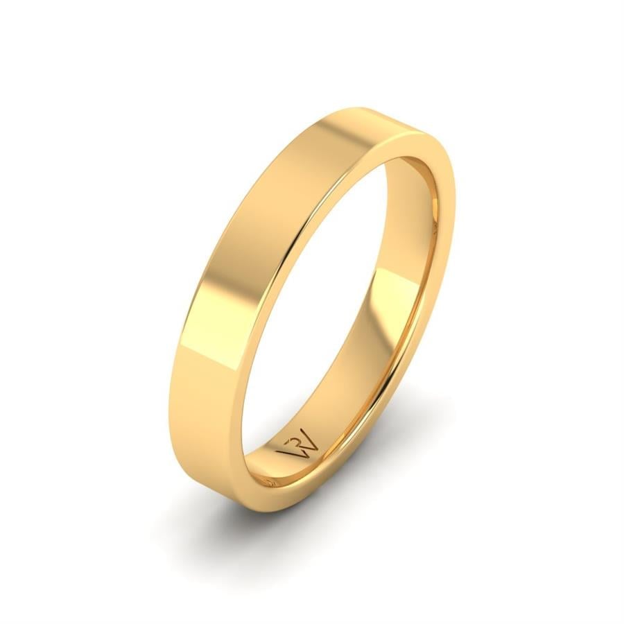 Modern wedding rings for men Noble Paradise Yellow Gold