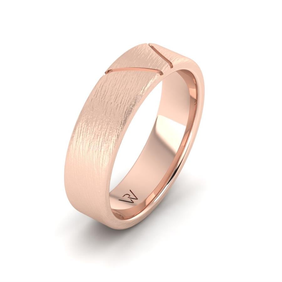 Alliances modernes homme Nontraditional Or Rose