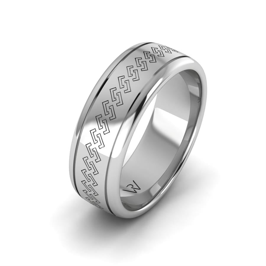 Alliances Modernes Homme Rosalix Or Blanc