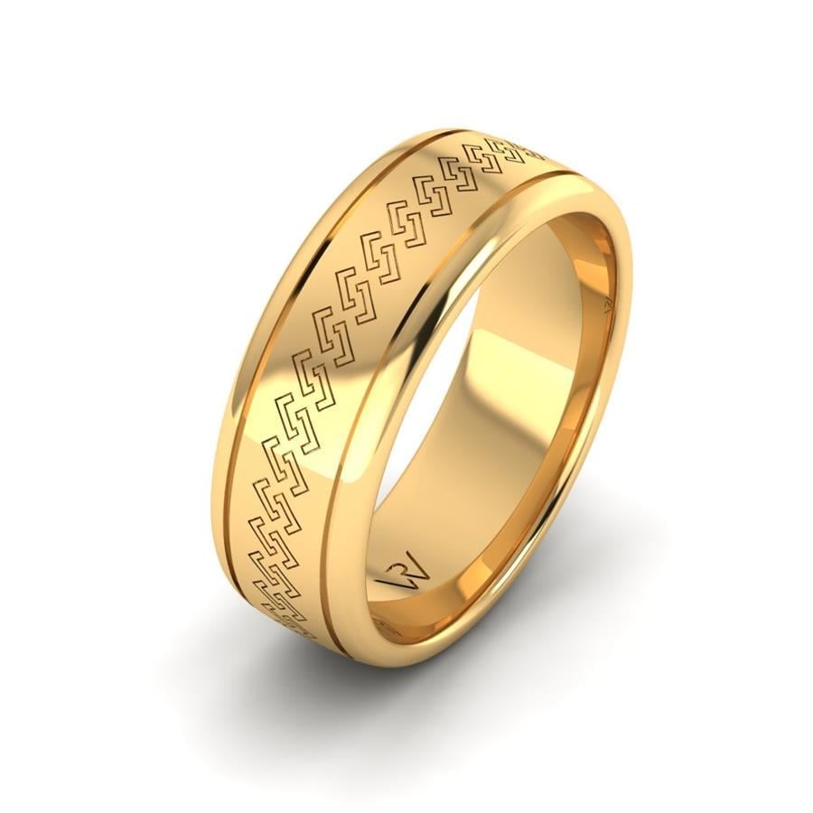 Alliances Modernes Homme Rosalix Or Jaune