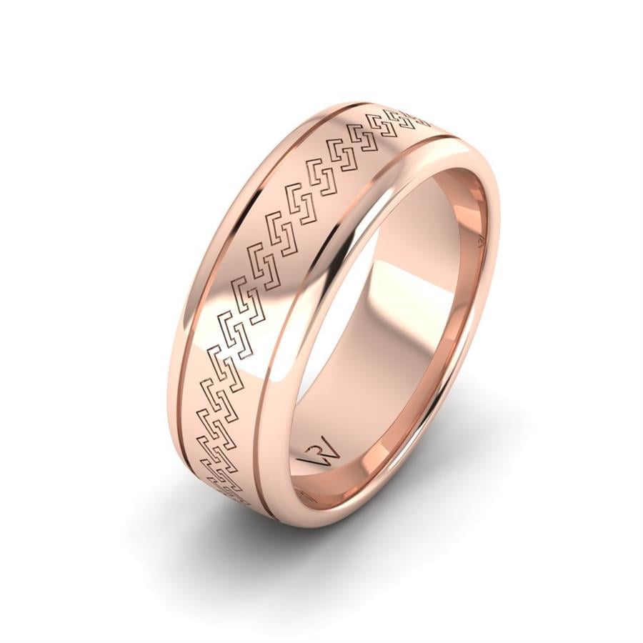Alliances Modernes Homme Rosalix Or Rose