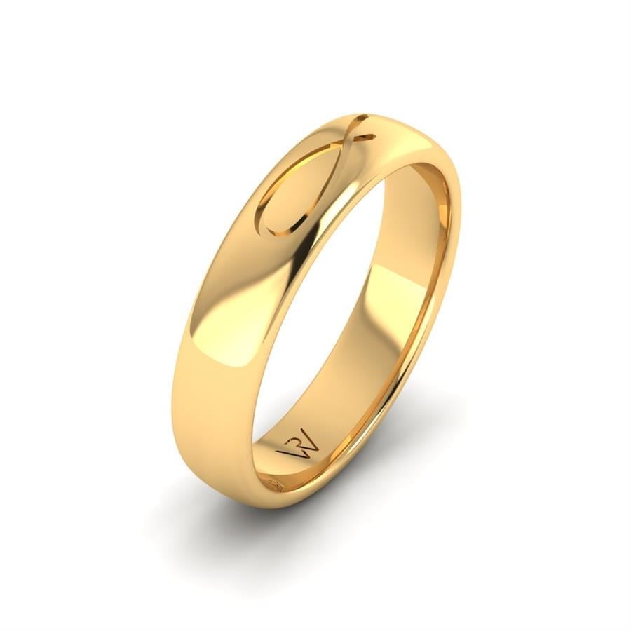 Alliances modernes homme Smart Glaze Or Jaune