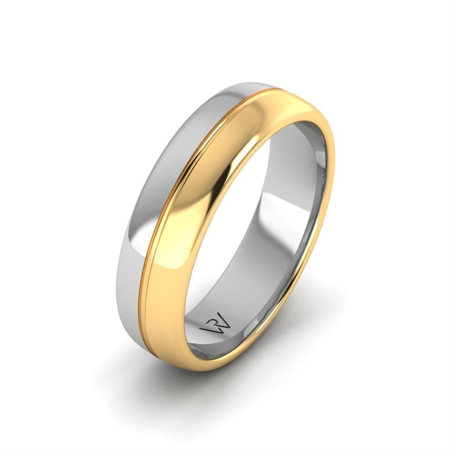 Alliances modernes homme universe Lyra Or Blanc Et Jaune