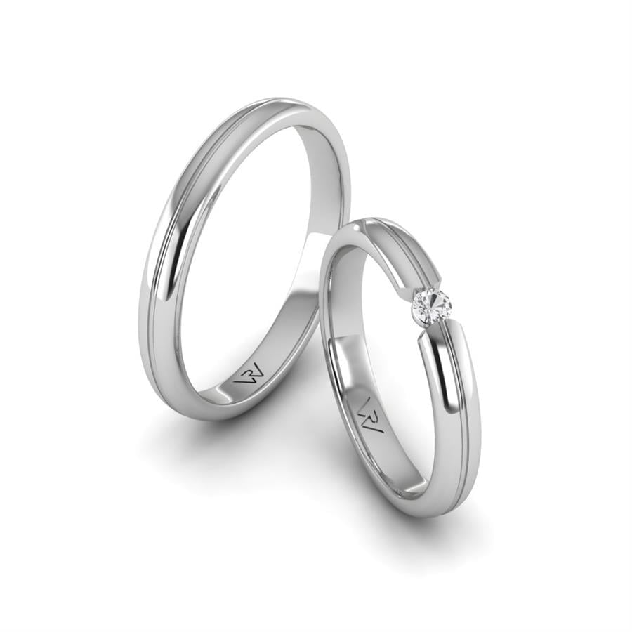 Alliances modernes Limoges Or Blanc