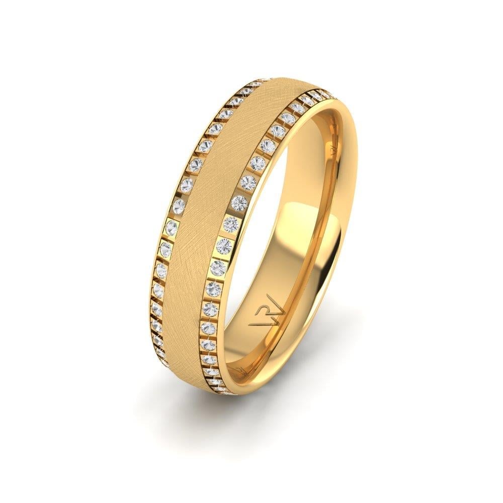 Alliances avec pierres femme Alygance Or Jaune Pierre Dalloz
