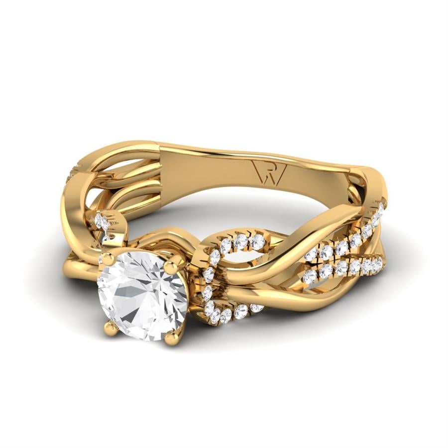 Bagues Lueur Or Jaune Diamant 0.80 ct