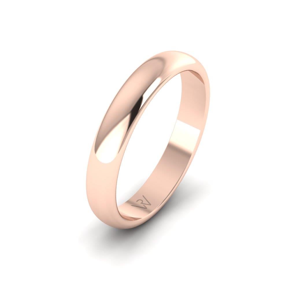 Alliances modernes homme Bonheur Or Rose 