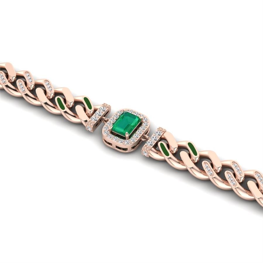 Bracelets Royal Or Rose - Vert Émeraude
