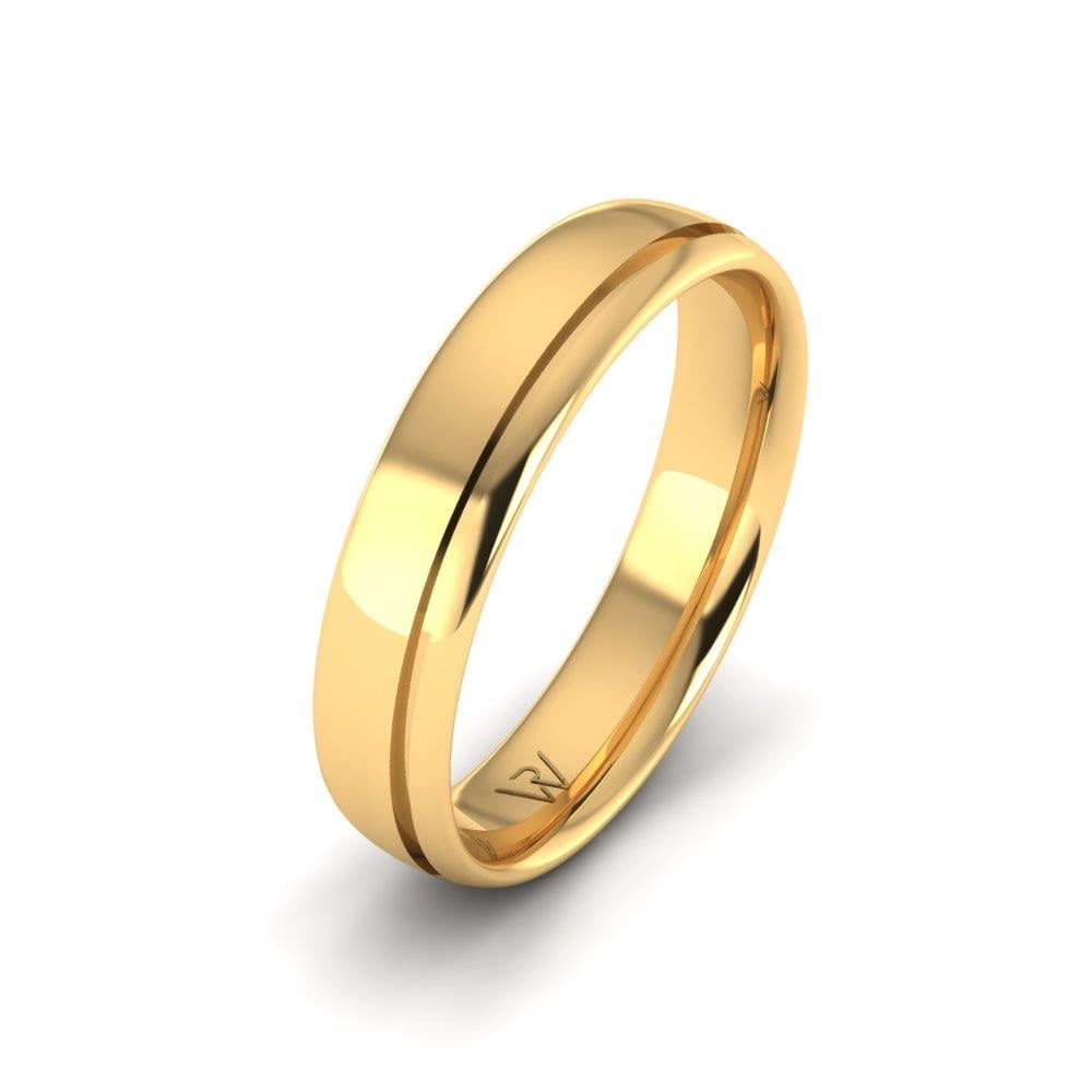 Classic mens wedding rings CommitmentLink Yellow Gold 