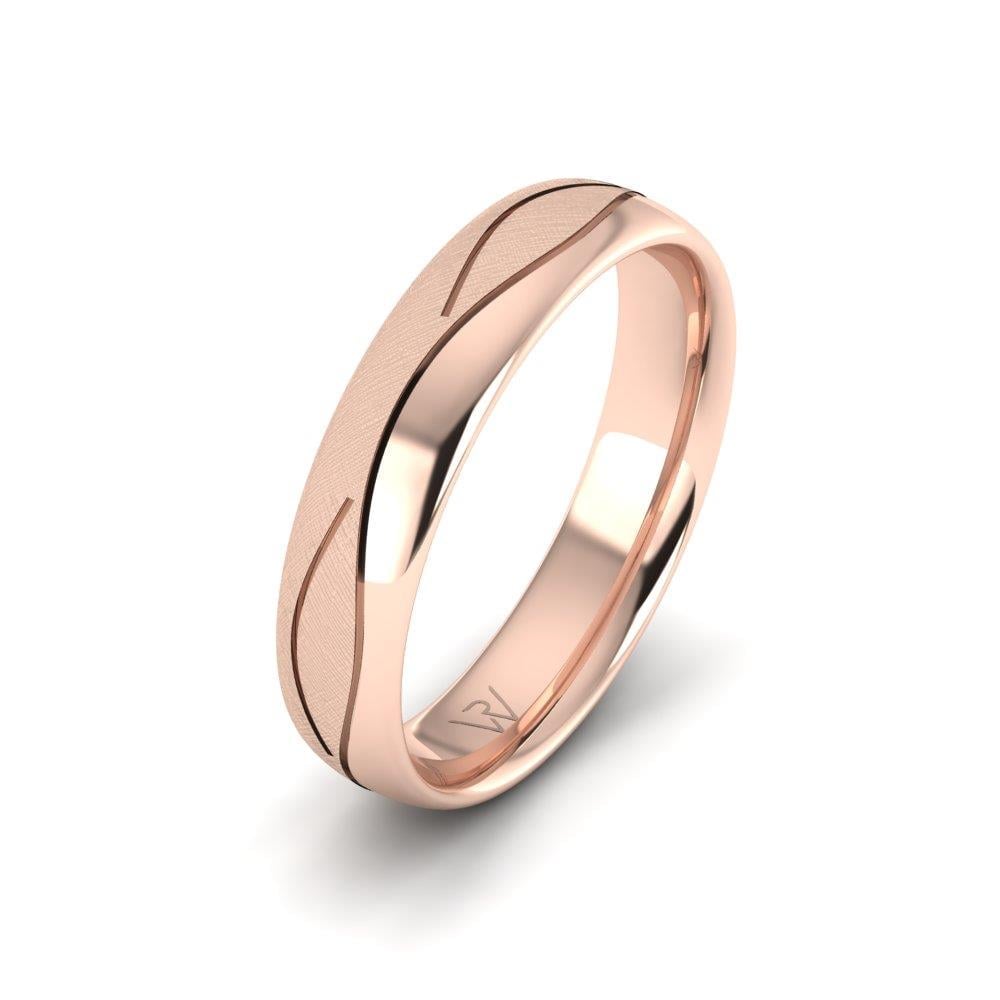 Alliances modernes homme Devotio Or Rose 
