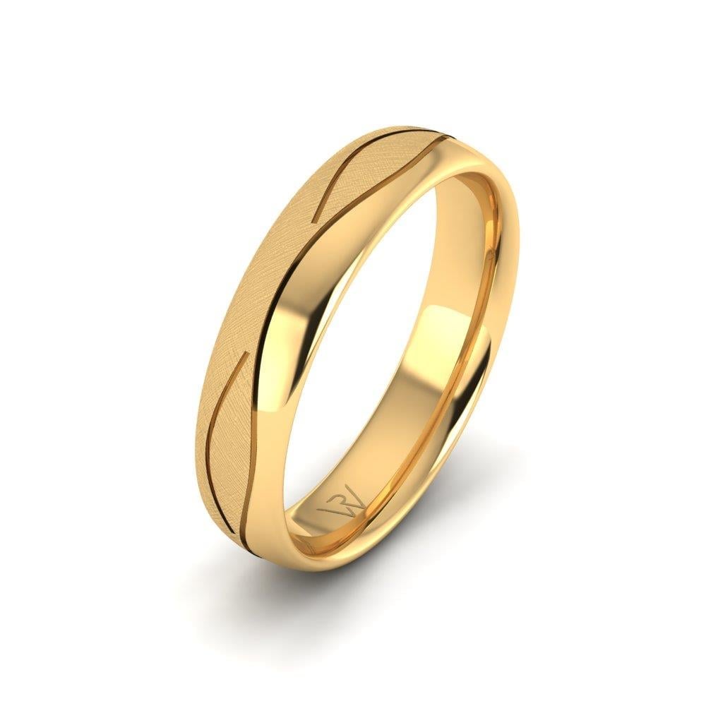 Alliances modernes homme Devotio Or Jaune 