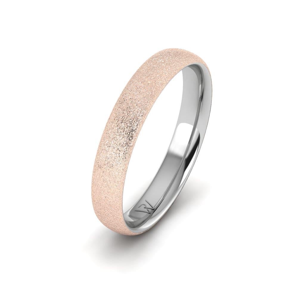 Alliances classiques homme Dreamspire Or Blanc et Rose 