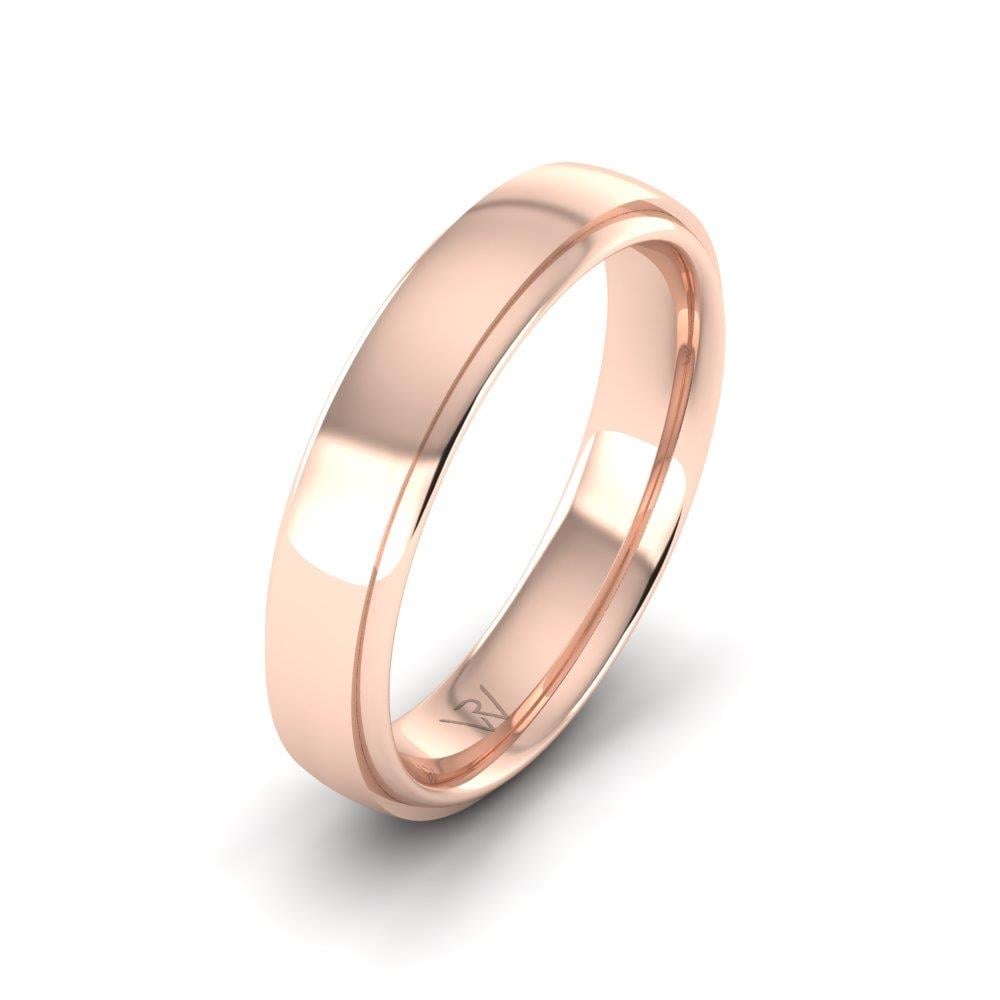Alliances classiques homme EleganceSerene Or Rose 