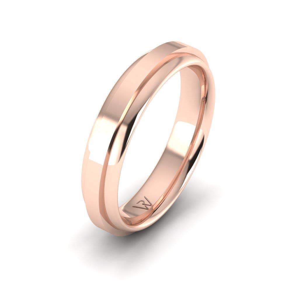 Modern wedding rings for men EterniGem Rose Gold 