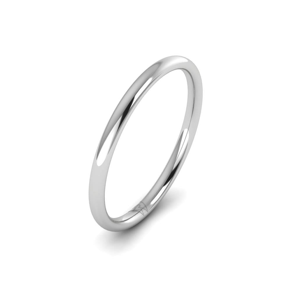 Classic wedding rings for men Flame White Gold 