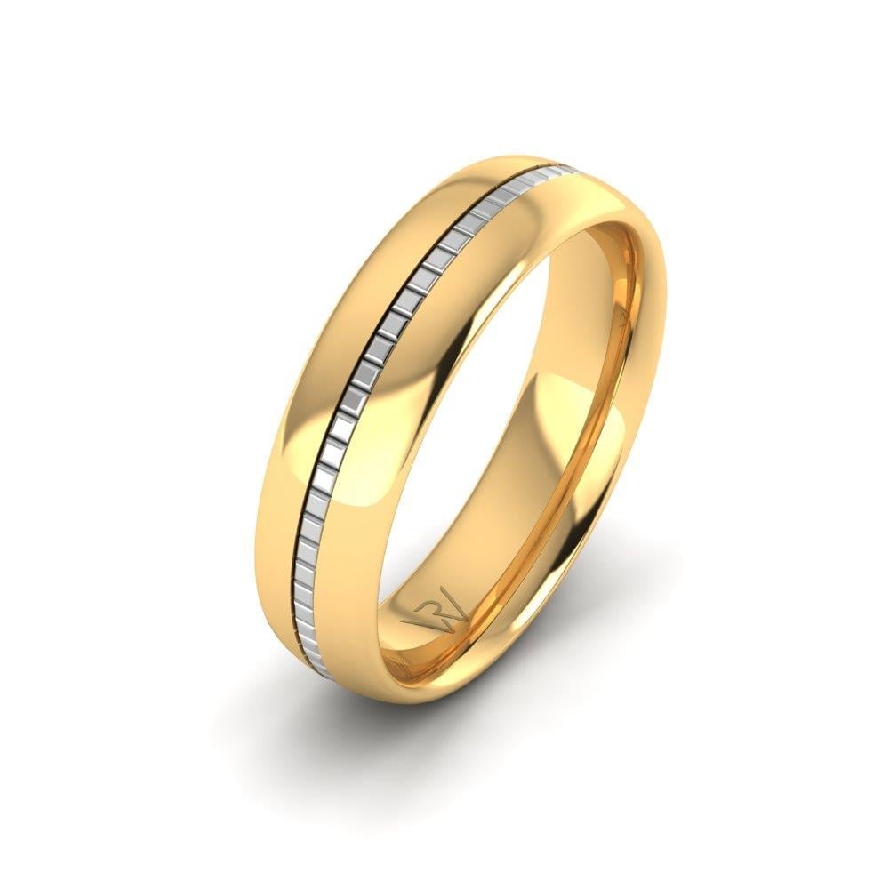 Alliances classiques femme Harmona Or Jaune et Blanc 