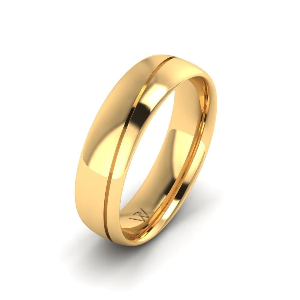 Alliances classiques homme JoyfulCircle Or Jaune 